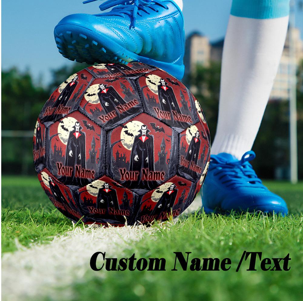 Custom Text Size 5 Soccer Ball, Standard Match Football For OutdoorDracula