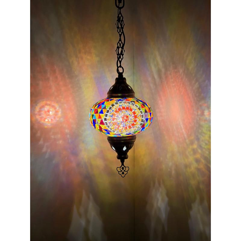 Абажур ручной работы Турецкая марокканская красочная мозаика из стекла Античная лампа Мозаичная лампа Османская аутентичная люстра Старинная лампа Ночная лампа,