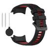 For Garmin Instinct 3 50mm Dual Color Smartwatch Band Sports Breathable Silicone Strap
