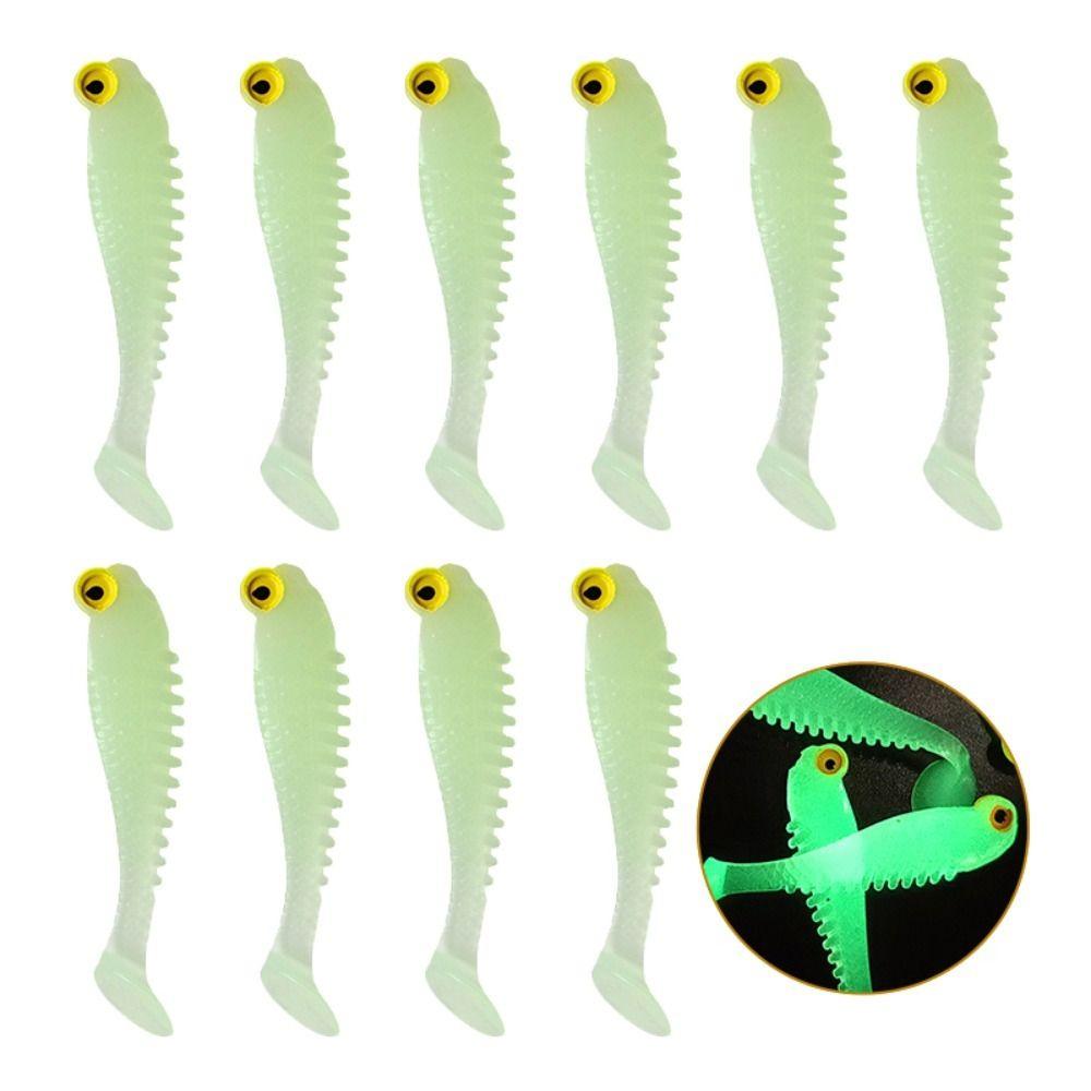 Fishing Bait For Bass Tackle Wobbler Swimbaits Luminous Fishing Lure Worm Artificial Silicone Bait