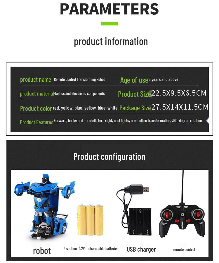 Xuezhi Shan 1023 Электрический 1:18 Машина-трансформер на радиоуправлении - Детская игрушка