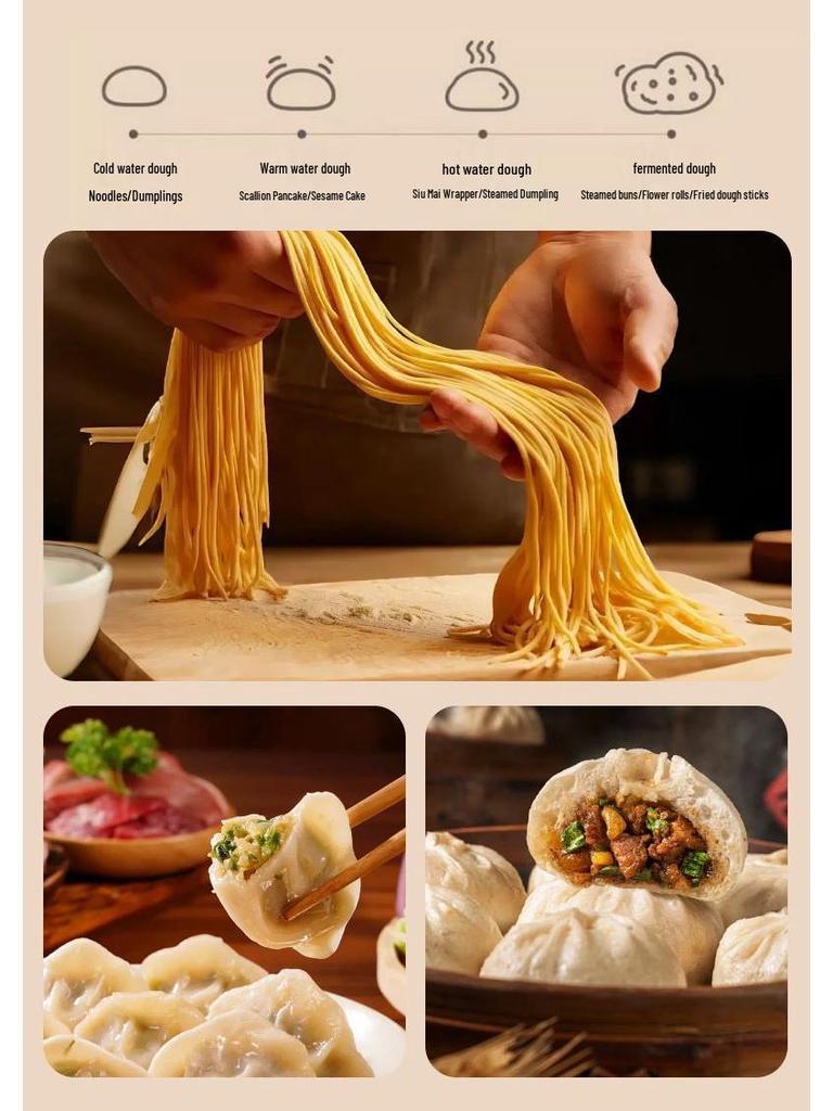 Автоматический электрический миксер для теста: Многофункциональный инструмент для замешивания, взбивания и ферментации для домашних кулинаров