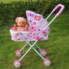 Doll Stroller with Canopy Trolley Push Cart Toy for Children Kids Girls Boys