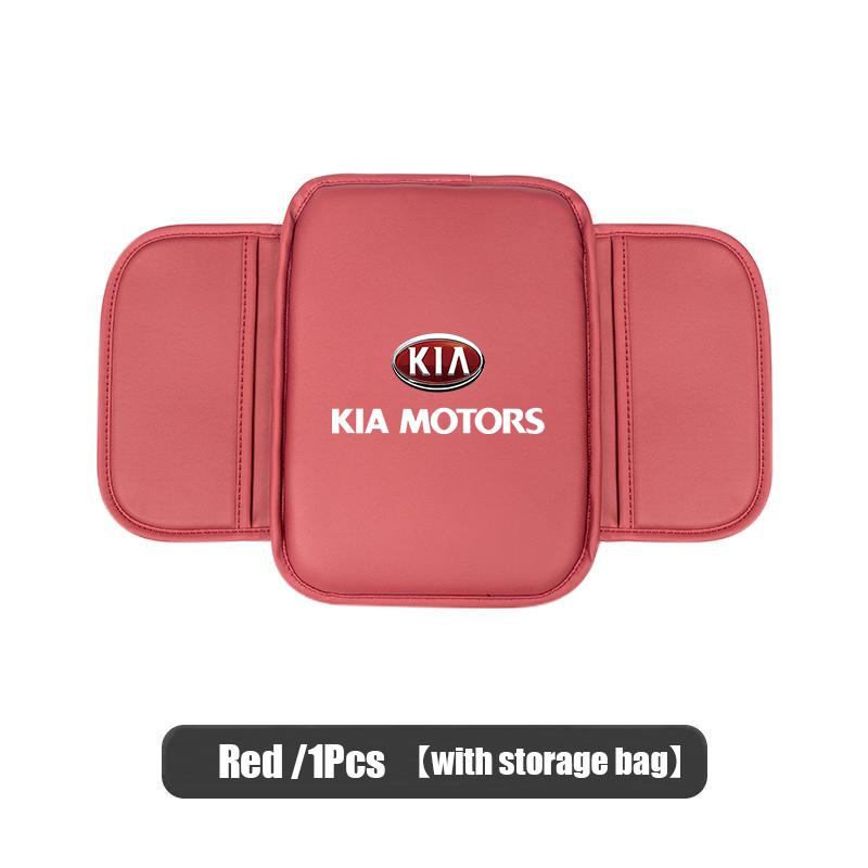 Car Armrest Box Cushion Protection Mat Storage Pocket Accessories For KIA Carnival Niro EV9 K8 Forte Cerato Sportage Ray EV