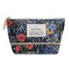 Cyalel Yahata Tissue Makeup Pouch with Stylish Floral Wildflower Made In Black Boat-Shaped Pouch, Pocket, Print, Design, Japan,