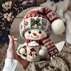 7,8x7,8 дюймов Снеговик настенное искусство печатная металлическая вывеска Рождественская кухня Кофейня Бар Домашний декор Зимнее фермерское искусство Рождественское настенное искусство