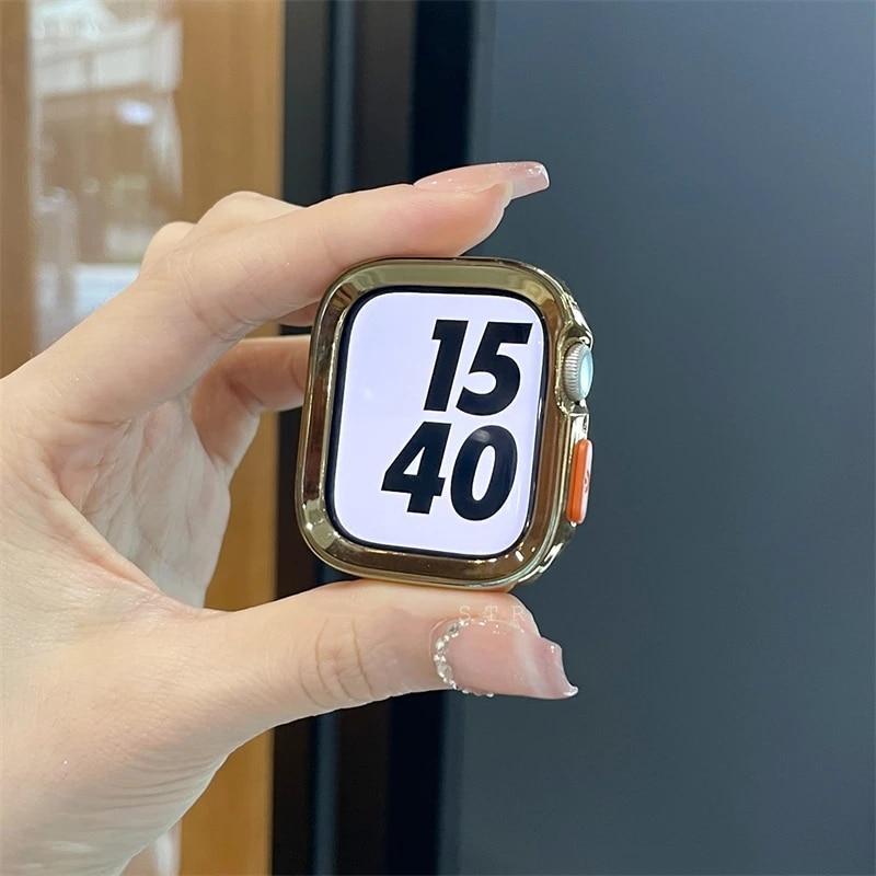 Мягкий ударопрочный чехол для Apple Watch Case 49 мм 45/41 мм 44/40/42 мм 38 мм Бампер Защита экрана Для iwatch Ultra 8 7 3 4 5 6 SE