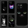 Чехол для телефона с черным котом для iPhone Samsung Galaxy Redmi Xiaomi Oppo OnePlus Note SA 7 8 9 10 11 12 13 14 20 21 22 23 53 54 Pro Max Plus Ultra TPU Soft
