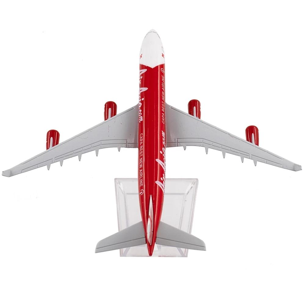 Настольные аксессуары для модели самолета Airbus A340 в масштабе 1/400 16 см, литая модель самолета, модель авиалайнера, подходит для коллекции и декора