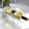 Transparent Red Wine Rack for Home Display, PET Bottle Holder with Creative Stackable Design Ideal Wine Shelf for Fridge Storage