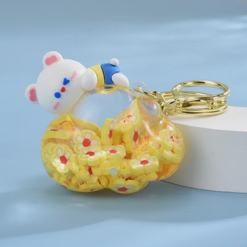 Брелок для ключей в виде зыбучего песка в виде медведя из облачного масла своими руками из акрила для сумки