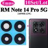 10 шт. Стеклянная линза задней камеры для Xiaomi Redmi Note 15 Pro Plus 5G Note 14 4G 13T 14T Pro Замена + Клейкая лента