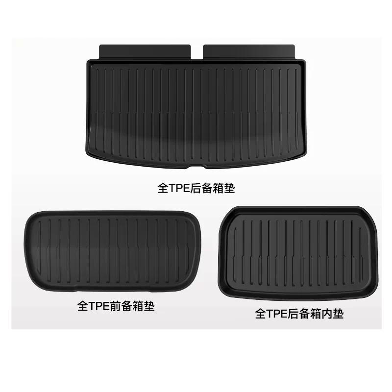 For Tesla Model YL 6 Seat 2026 2027 2025 All-Weather TPE Cargo Liner Frunk Trunk Mat Seat Back Protector Accessories