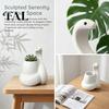 Stain-resistant Resin Flower Pot White Snake Planter, Decorative Plant Pot, Modern Design Waterproof Planter for Indoor Container Succulents