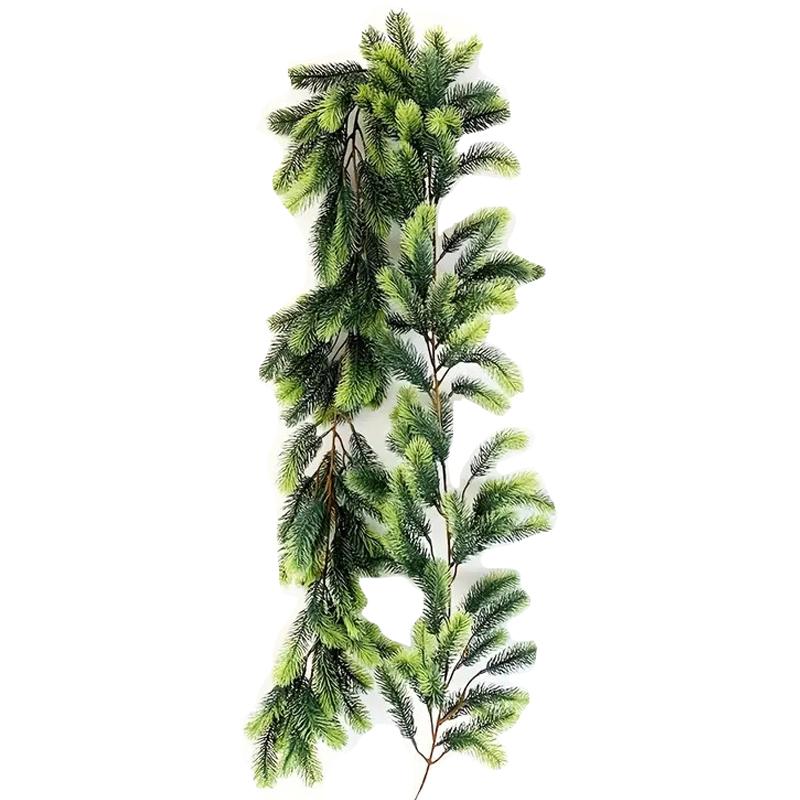 Рождественские гирлянды Гирлянда из норфолкской сосны Искусственная гирлянда 6 футов Зелень