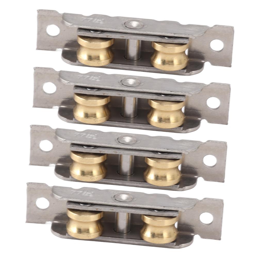 4 шт. Роликовая сборка для раздвижной патио-двери из нержавеющей стали, ролик с вогнутым колесом, для офисного использования