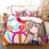 Комплект постельного белья Toradora Single Twin Full Queen King Size Bed Set Adult Kids Bedroom Duvet Cover Sets 3D Print Anime Bed Sets