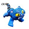 Interactive Sensory Fidget Toy 3D Printed Articulated Blue Tiger Figurine, Flexible Joint Toy, Fun Office Desk Accessories Posable Desktop Ornament