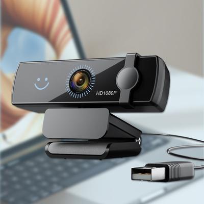 HD камера для распознавания лица 1080P, компьютерная USB-камера без драйверов с микрофоном