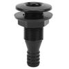 58in Thru Hull Fitting Straight ABS Impact Resistance Hose Connector Accessory for Boats