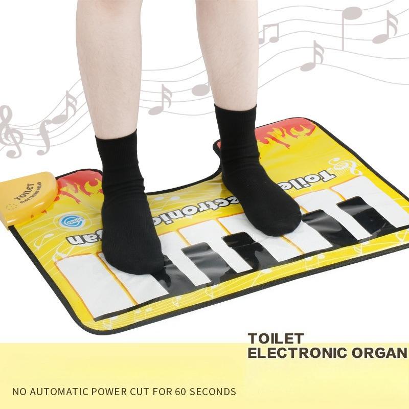 Toilet electronic keyboard, adult leisure and fun toys for relieving boredom, music carpet, game carpet