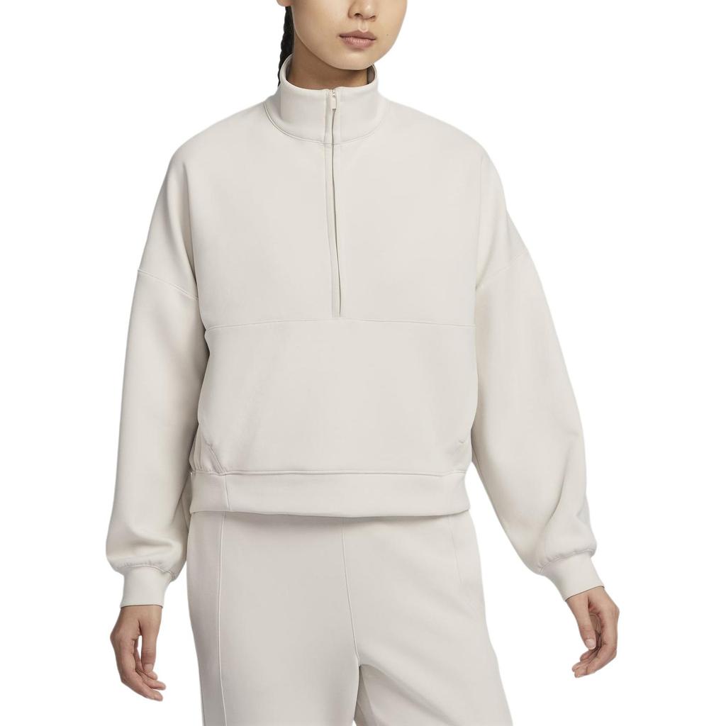 Новый женский топ Nike 24.7 ImpossiblySoft Dri-FIT оверсайз на молнии до середины HQ8189-104