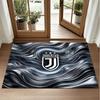 Juventus FC Design Crystal Velvet Rug Soft Decorative Mat for Bedroom Entrance