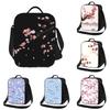 Sakura Japanese Cherry Blossom Insulated Lunch Bag with Shoulder Strap Portable Thermal Bento Tote Bag for Work Travel Picnic