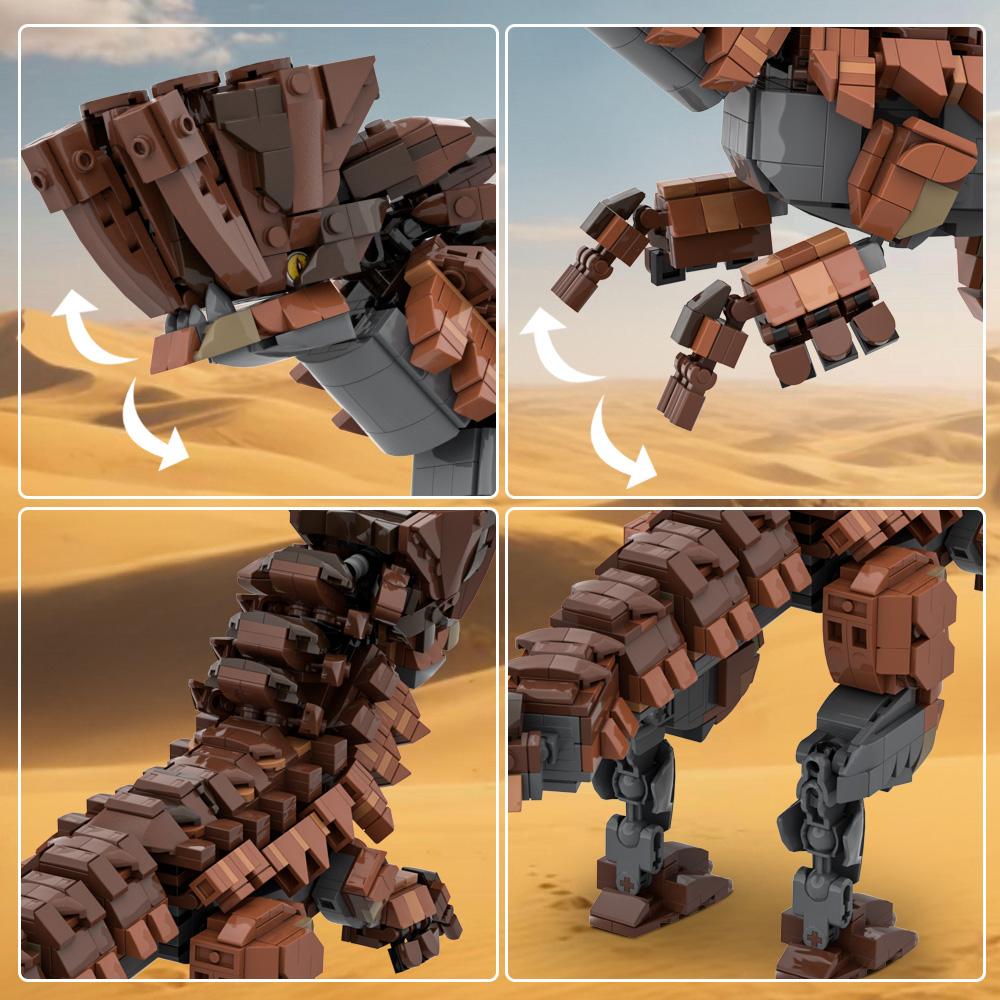Gobricks MOC-137759 Строительные блоки Monster Hunter Barroth Игрушки