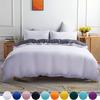 Bedding Set Solid Color Double Quilt Cover Pillowcase Three-piece Cotton Single King Bed Quilt Cover/Quilt Cover Set