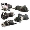 Realistic PVC Animal Models Sleeping French Bulldog Figurine, Mini Puppy Statue, Cute Lying Down Pet Compact Car Interior Accessories