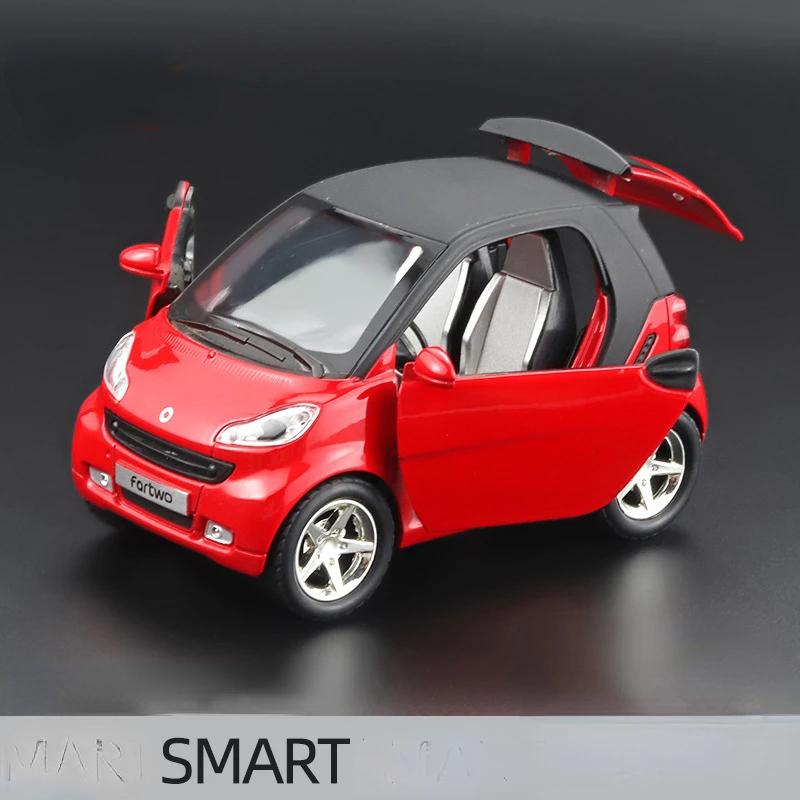 ABAC1 1:32 Smart Alloy Car Model Simulation Sound And Light Pull Back Toy Car Boy Collection Decoration Gift