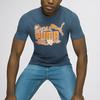 Puma Спортивная повседневная футболка с круглым вырезом и коротким рукавом, мужские футболки темно-синего цвета 676697-16