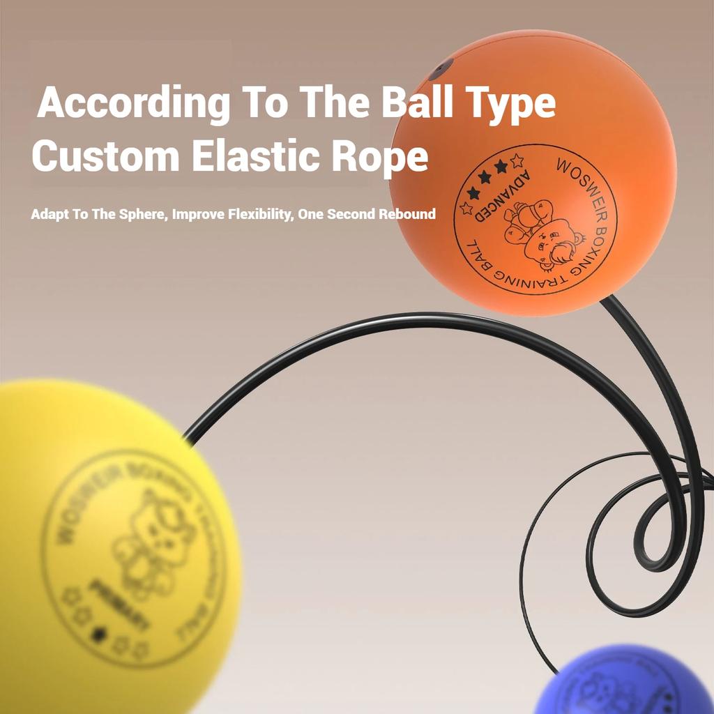 Наголовной детский боевой декомпрессионный тренировочный скоростной мяч из гладкого полиуретана, реакционный волшебный мяч для детей