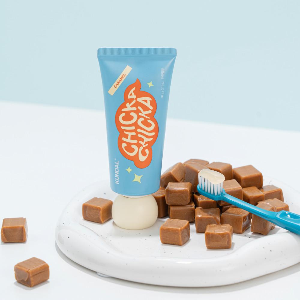 KUNDAL Зубная паста Chika Smile High Fluoride Kids 60 г, корейская косметика с приятным ароматом