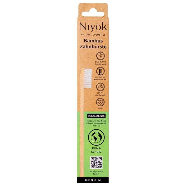 Niyok Зубная щетка Choice Brush Bamboo Climate Protection, 1 шт.