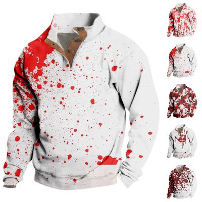 Мужская толстовка с воротником-стойкой на открытом воздухе, повседневные свитера, топы