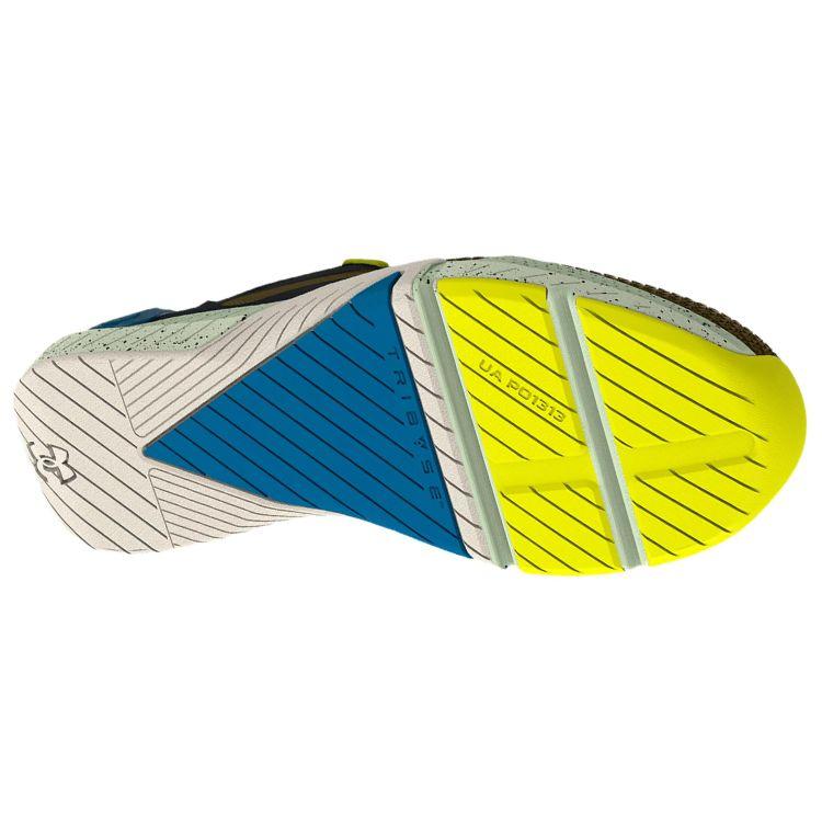 Under Armour TriBase Reign 4 Pro Tent Black Men Sneakers Green 3025080-300