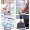 4/8pc-S-shaped Cabinet Door Hooks Stainless Steel Punch-Free Behind Door Hanger Holder Home Kitchen Bathroom Door Organizer Hook
