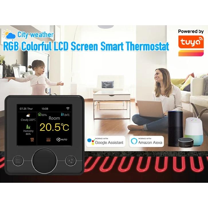 Tuya Smart Home Wifi Heating Thermostat Floor Heating Programmable Thermoregulator For Warm Floor Alexa Google Home Smart Life
