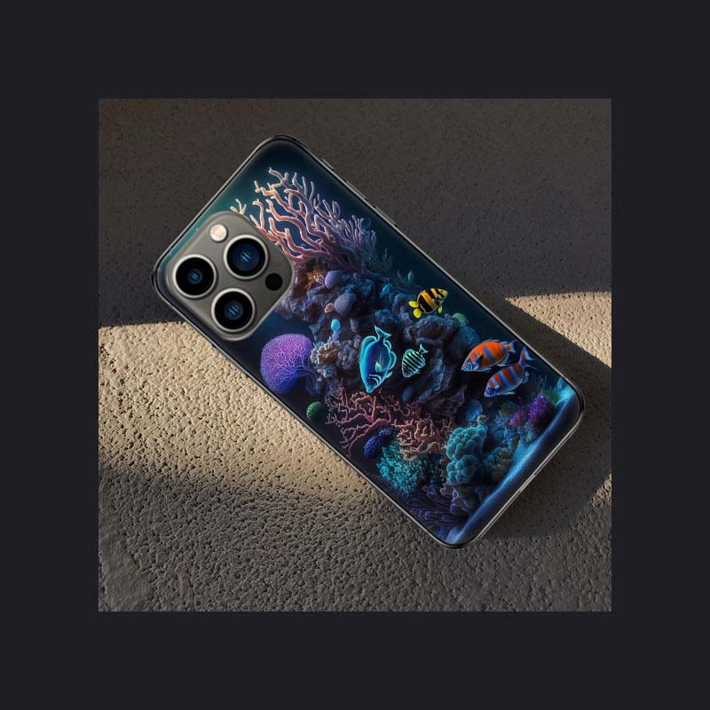 Чехол для телефона 'Коралловые рифы и их маленькие рыбки' для Apple iPhone 16E 16 Pro Max 15 Plus Мягкий 13 12 Mini Чехол 11 14 Pro Max Capa 8 7