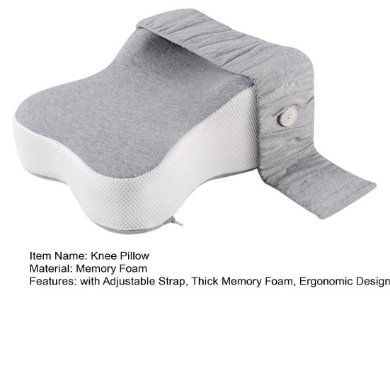 Комфортная подушка для коленей для спящих на боку, подушка для ног из пены с эффектом памяти для спины и бедер