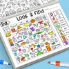 Книга-загадка «Найди и покажи» для детей со спрятанными предметами Развитие внимания Практика Развлекательная раскраска Домашнее обучение Раннее развитие
