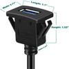 Single Port USB 3.0 Flush/Mount/Socket Flush Mount Exrending Wires Extension Cable Male To female