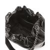 Daks Black Dd Logo Leather Chain Shoulder Crossbody Bag