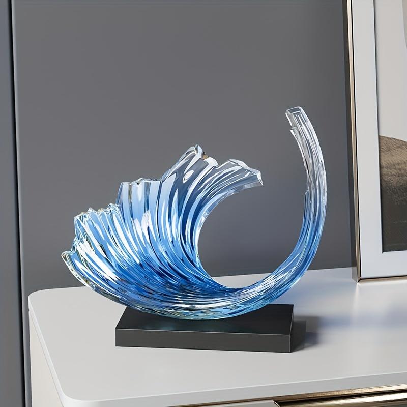 Transparent Resin Minimalism Ornaments Modern Art Abstract Sculpture Ornaments Living Room Accessories Home Office Decor Gifts