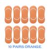 10 Pairs Women Invisible Sock Slippers Short Ankle Socks Set Fashion Ladies Woman Pack Solid Color Cotton Non-slip No Show Socks