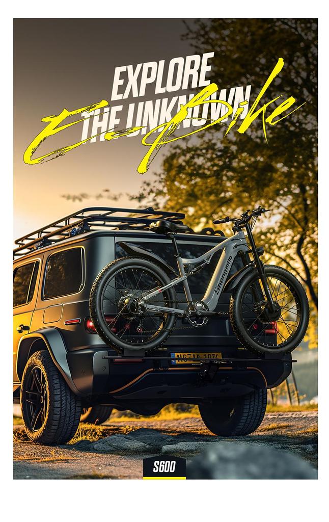Shengmilo S600 Electric Bike - 2000W Dual Motor, Samsung 17.5Ah Battery, Shimano 7-Speed, Fat Tire 26×3.0 for All-Terrain Riding