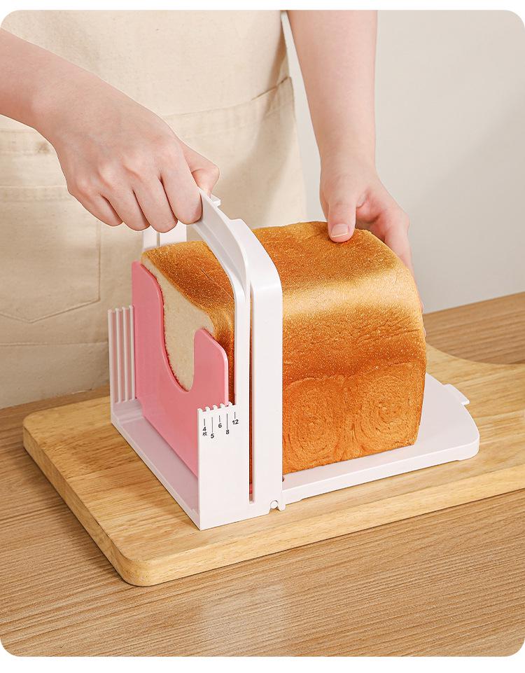 Foldable Japanese Bread Slicer: Toast & Sandwich Cutting Rack