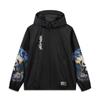 Li Ning Коллекция Культуры Пяти Анти-Пяти Удобная Повседневная Свободная Простая Куртка Пальто Ветровка Мужские куртки Черный AFDWM37-2